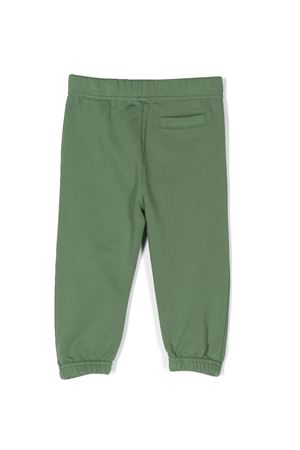 pantalone in cotone verde PALM ANGELS KIDS | PBXD003F23FLE0025501